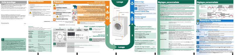 First page image of the manual for WM14E463FG