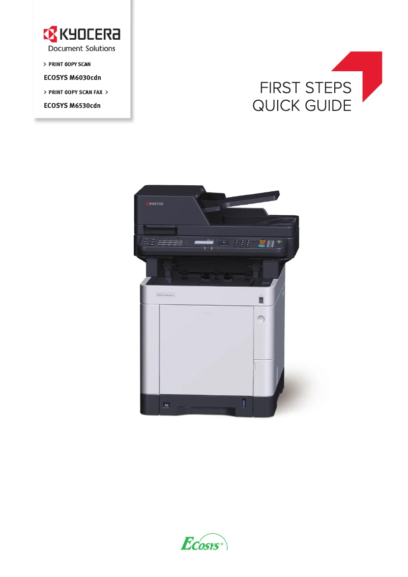 Page 1 of the manual User Manual Kyocera ECOSYS M6030CDN/KL3