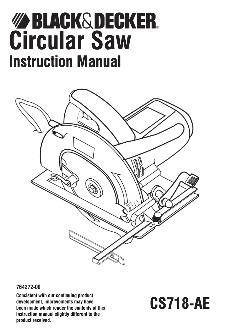 First page image of the manual for CS718