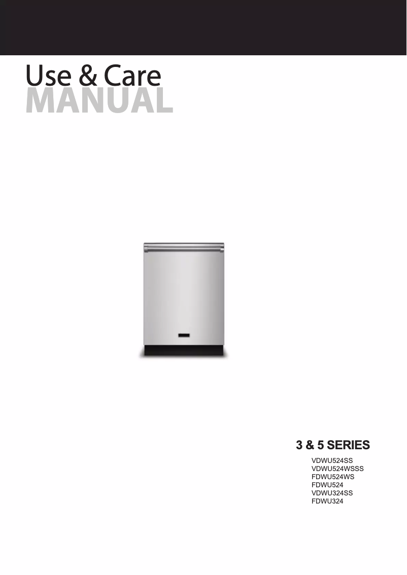 Page 1 of the manual Use and Maintenance Manual Viking VDWU524SS