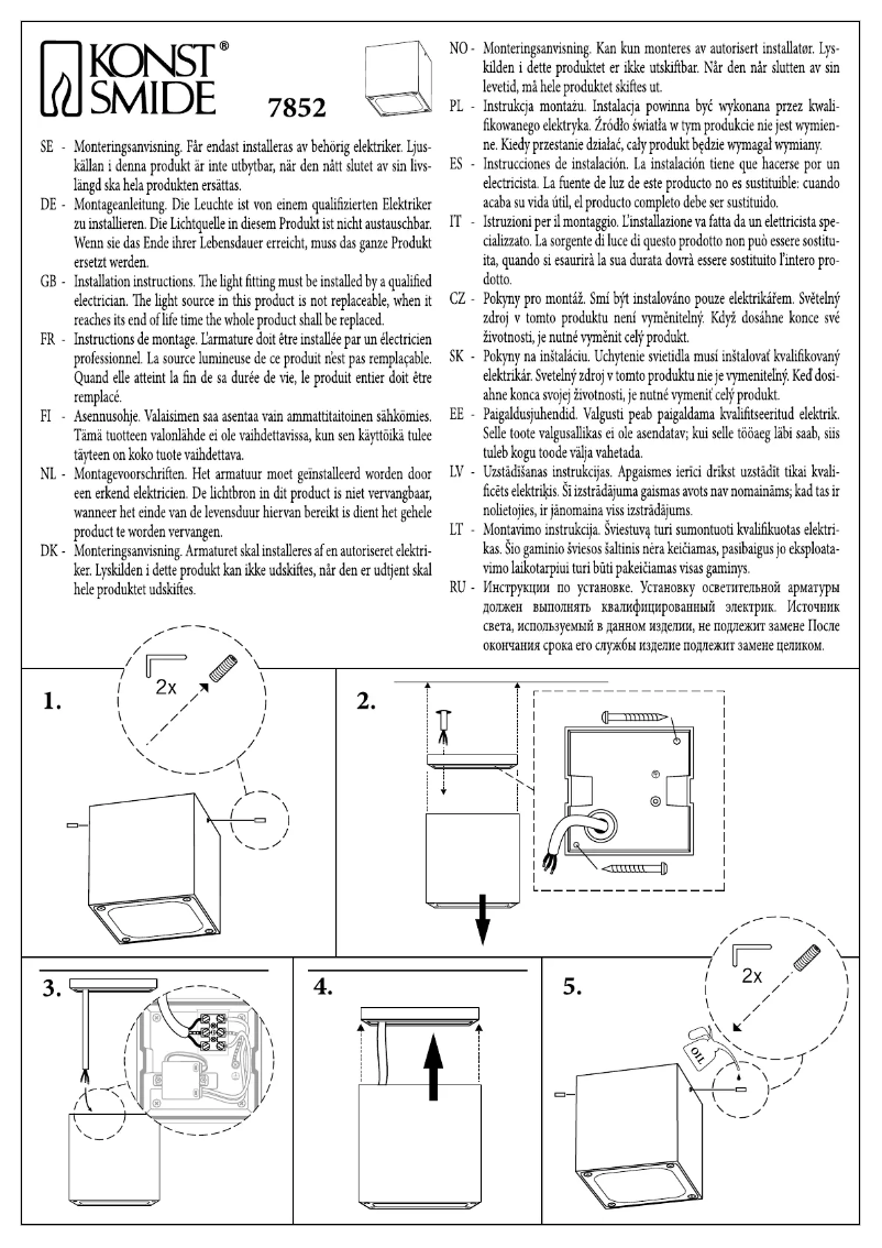 First page image of the manual for Cesena