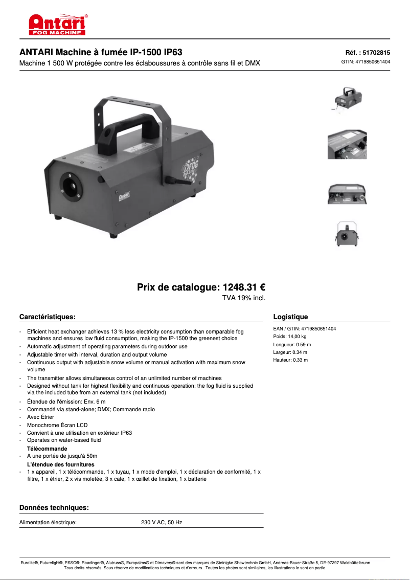 First page image of the manual for IP-1500