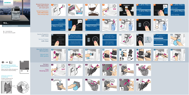 First page image of the manual for TE603501DE