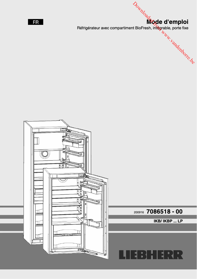 First page image of the manual for IKBP 2720 Comfort BioFresh