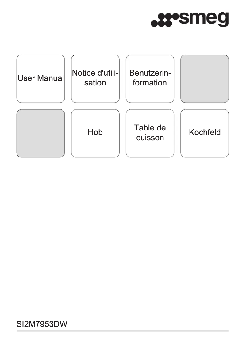 Page 1 of the manual User Manual Smeg SI2M7953DW