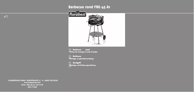 Page 1 of the manual User Manual Florabest FRG 45 A1