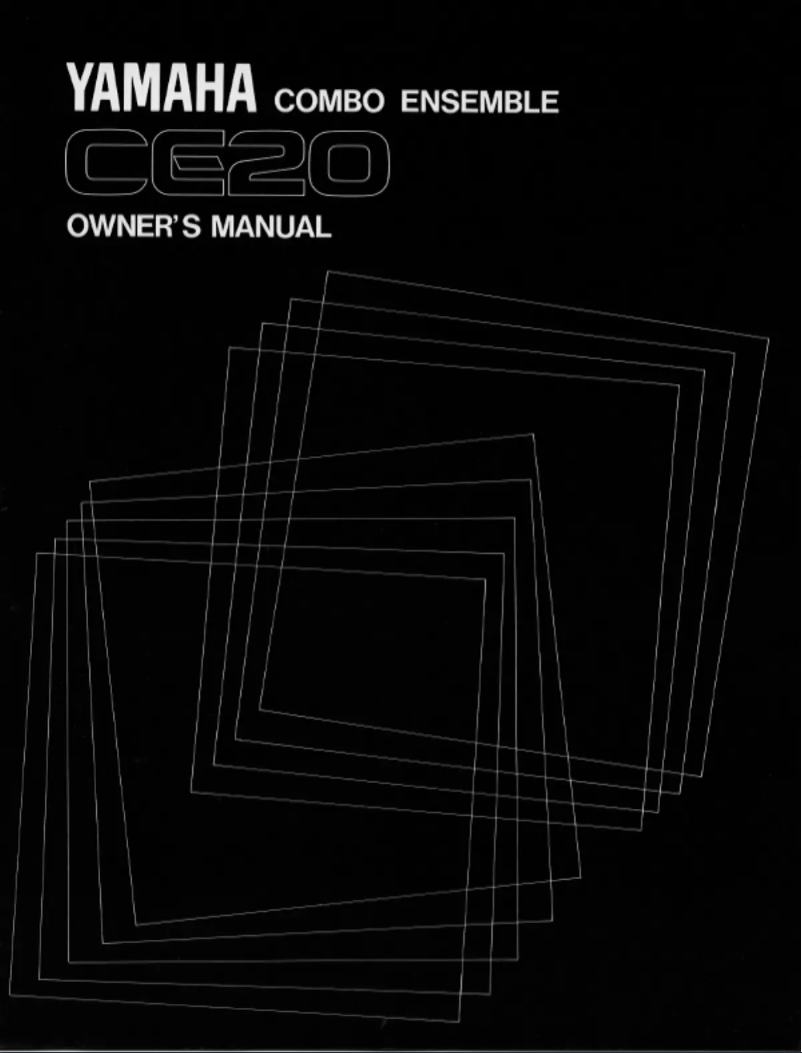 Page 1 of the manual User Manual Yamaha CE20