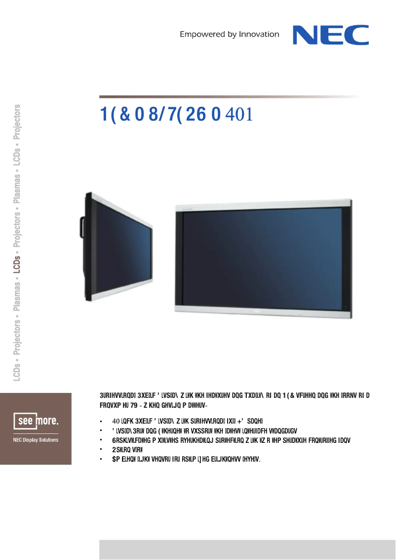 First page image of the manual for Multeos M401