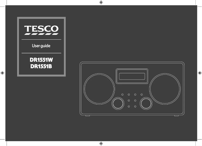 Page 1 of the manual User Manual Tesco DR1551B