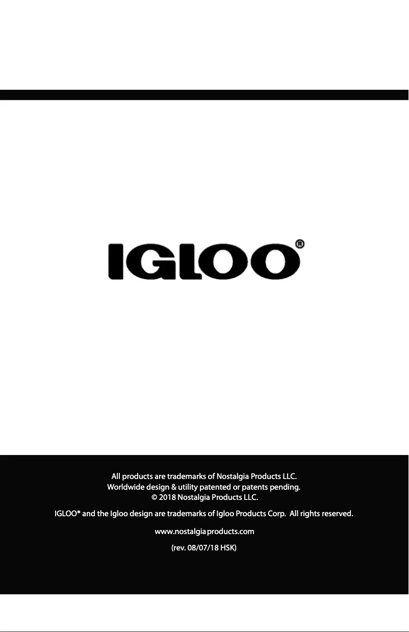 Page 1 of the manual User Manual Igloo IBC35SS