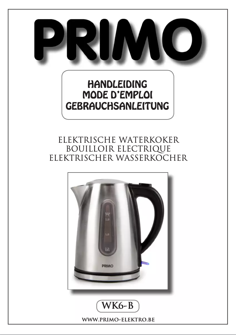 First page image of the manual for WK6