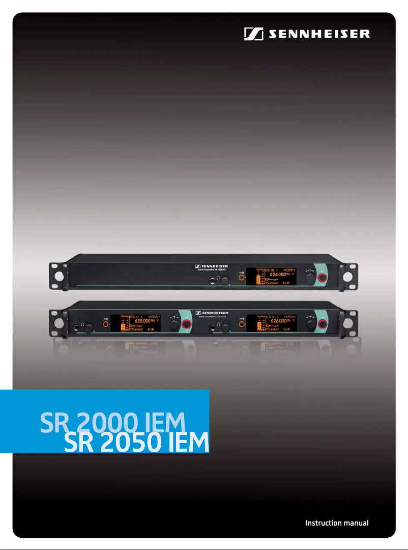 Page 1 of the manual User Manual Sennheiser SR 2000