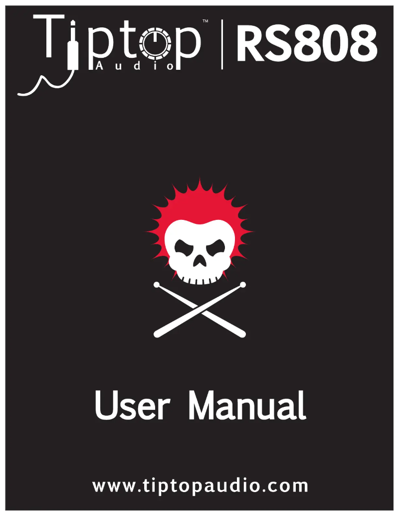 First page image of the manual for RS808