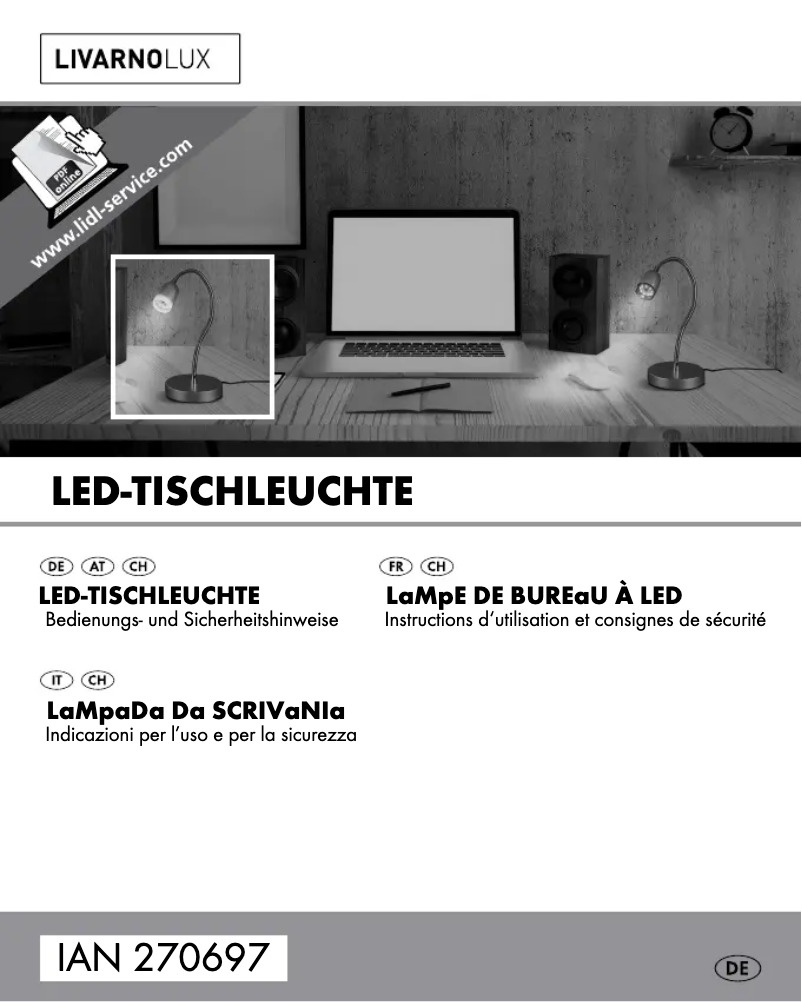 First page image of the manual for IAN 270697