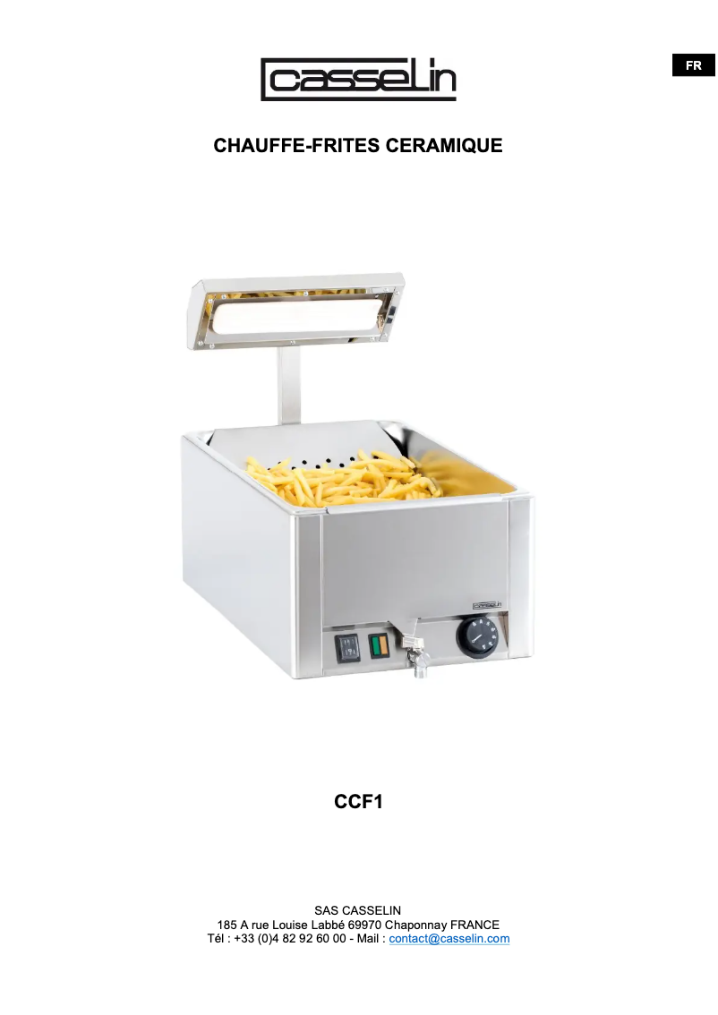 First page image of the manual for CCF1