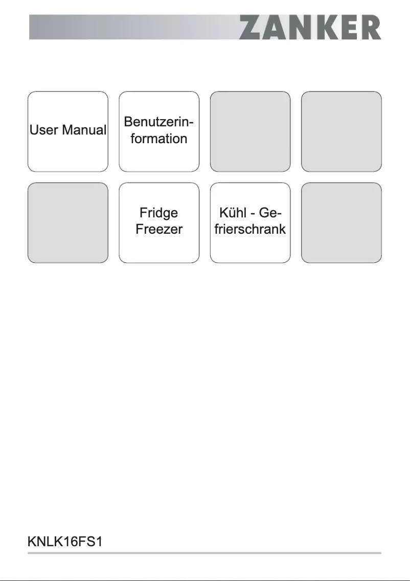 First page image of the manual for KNLK16FS1
