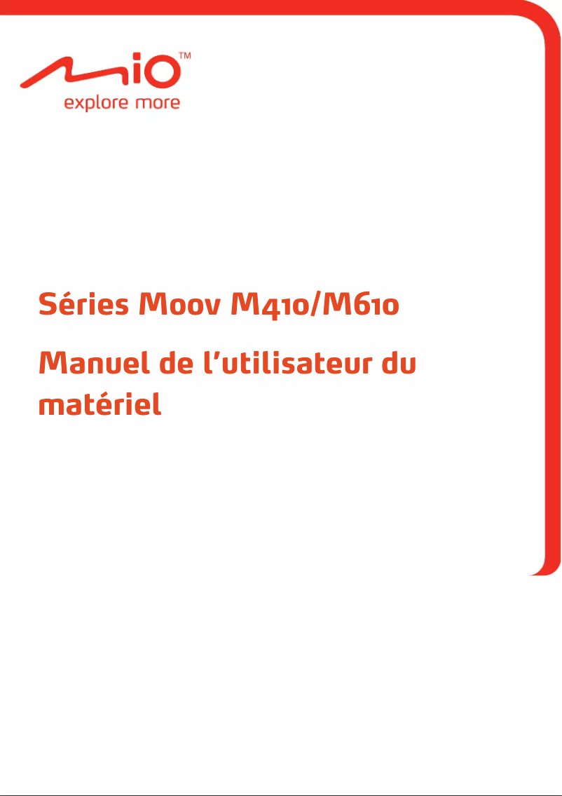 First page image of the manual for Moov M610 series