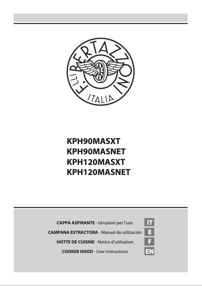 First page image of the manual for KPH90MASXT