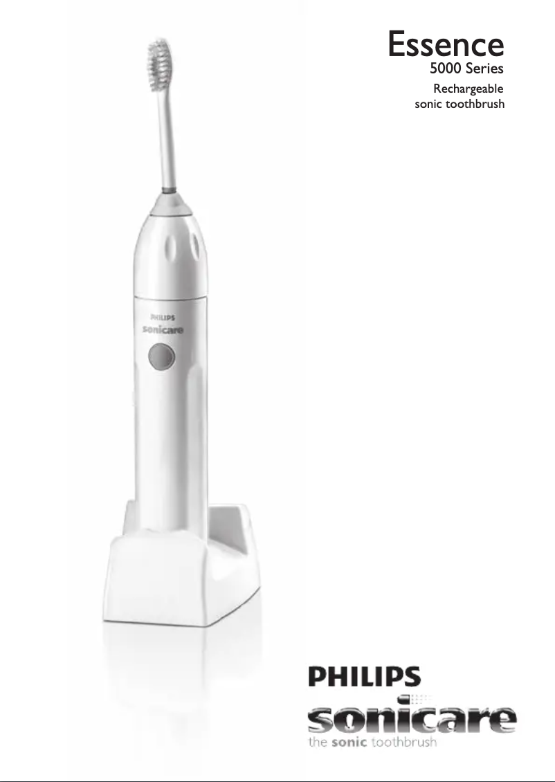 First page image of the manual for Sonicare Elite HX5910