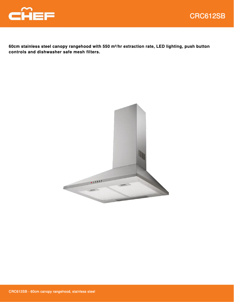 First page image of the manual for CRC612SB