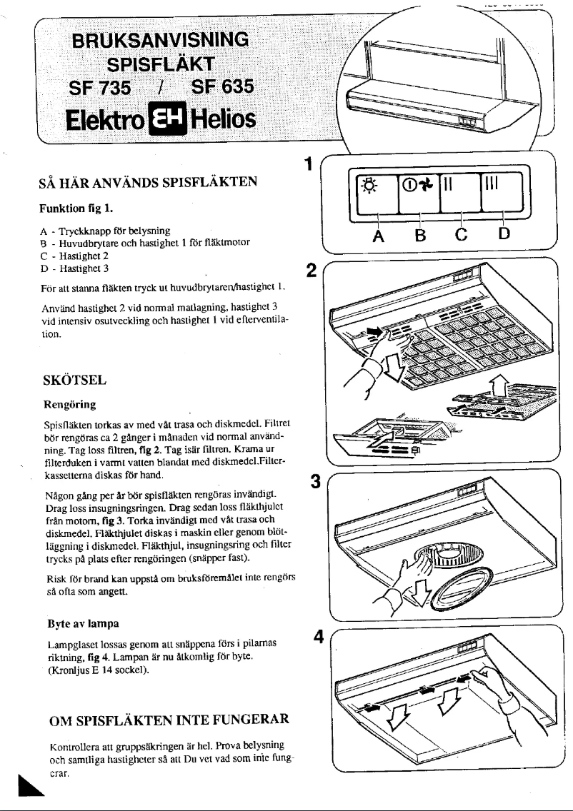 First page image of the manual for SF635