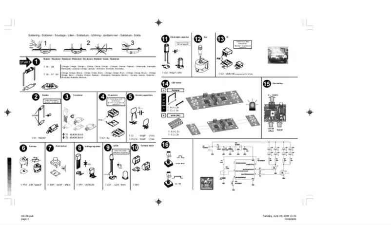 First page image of the manual for MK180