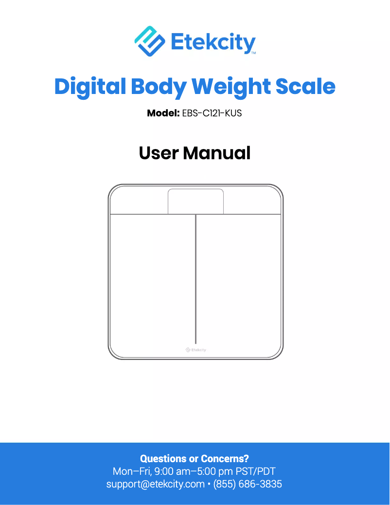 First page image of the manual for EBS-C121-KUS
