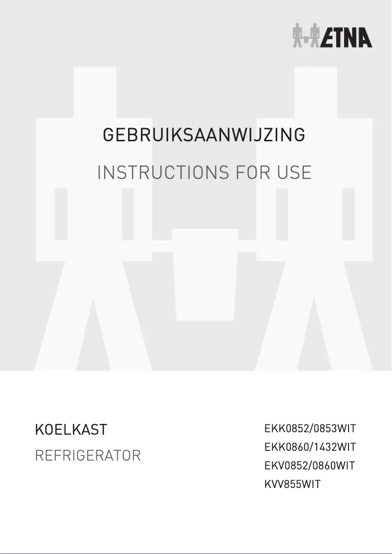 First page image of the manual for EKV0852WIT