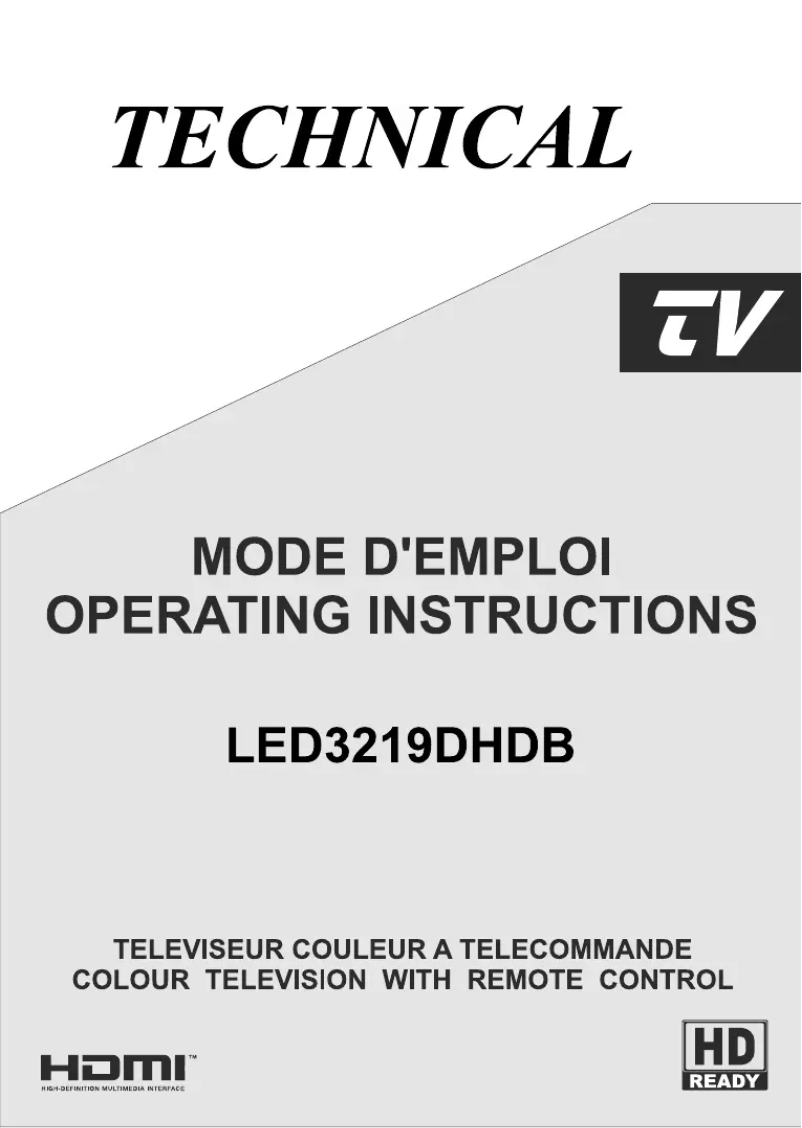 Image de la première page du manuel de l'appareil LED3219DHDB