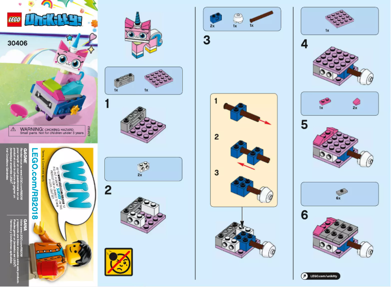 First page image of the manual for Unikitty 30406