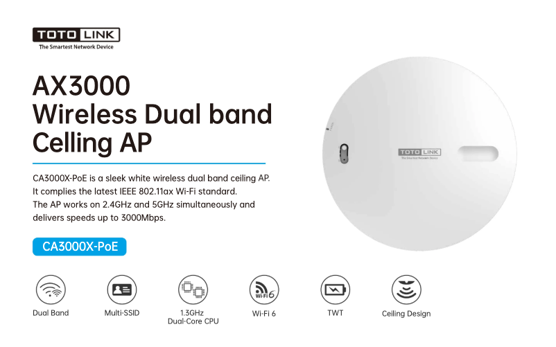 First page image of the manual for CA3000X-PoE