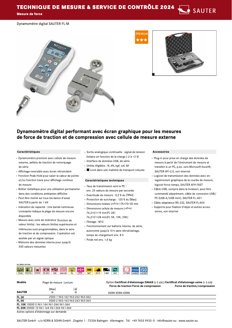 First page image of the manual for FL 10K