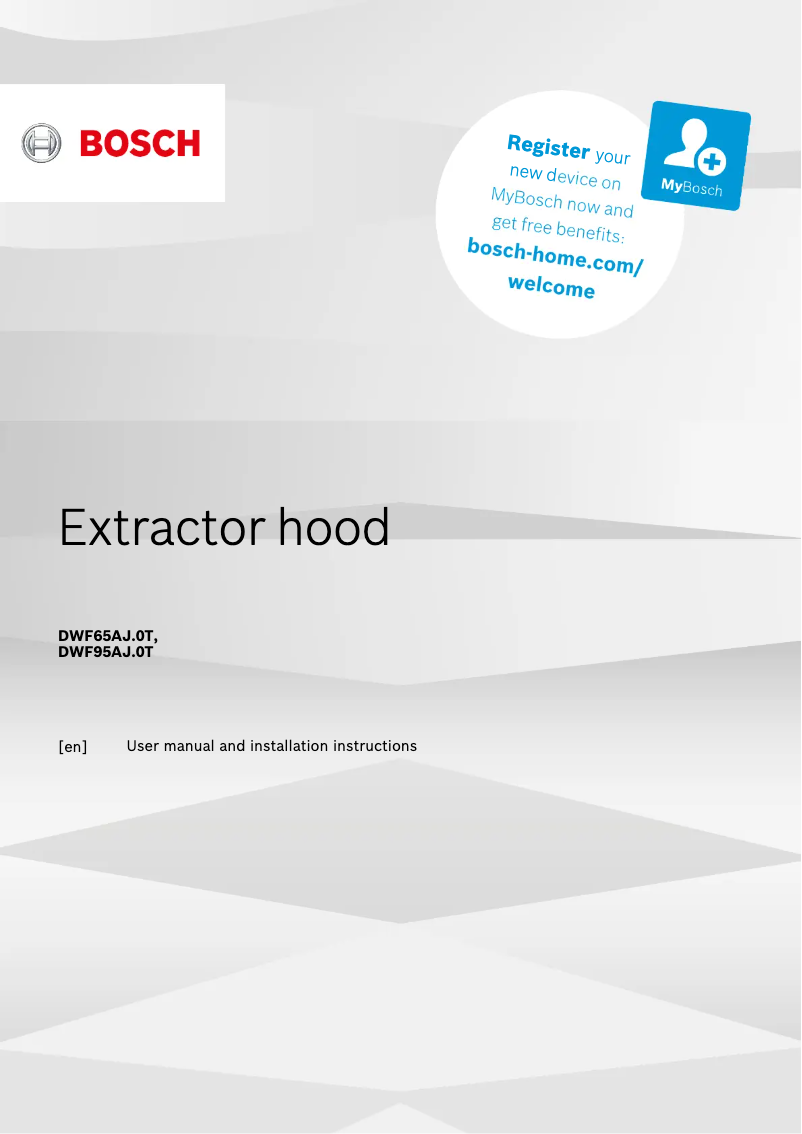 First page image of the manual for DWF65AJ60T