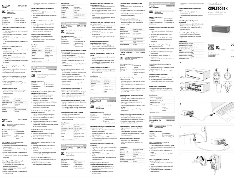 First page image of the manual for CSPL5904BK