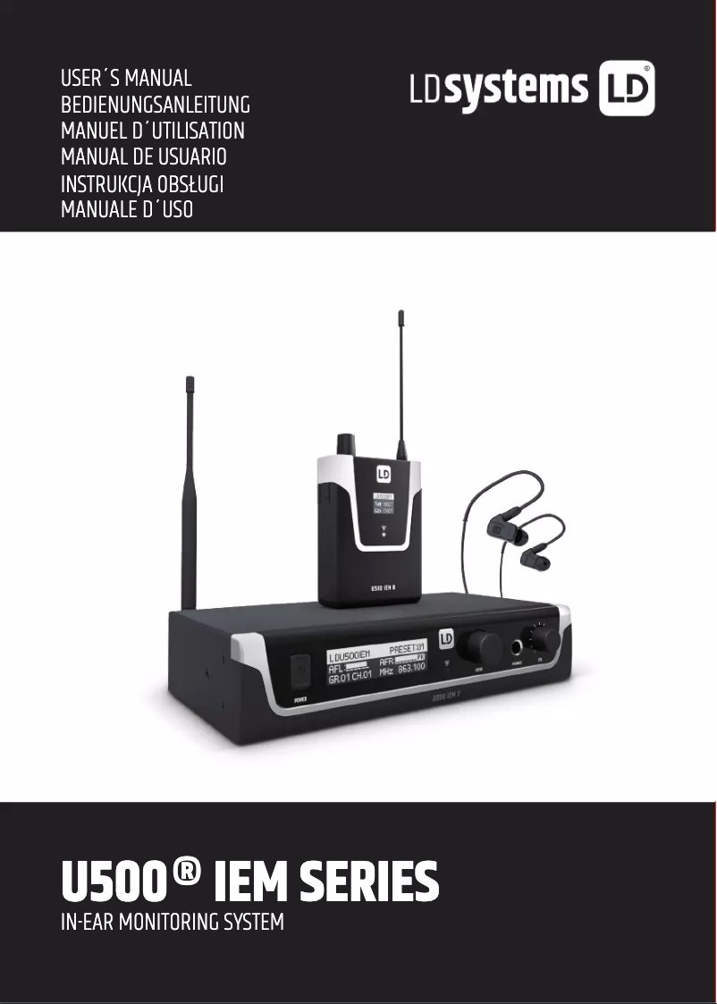 Page 1 of the manual User Manual LD Systems U508