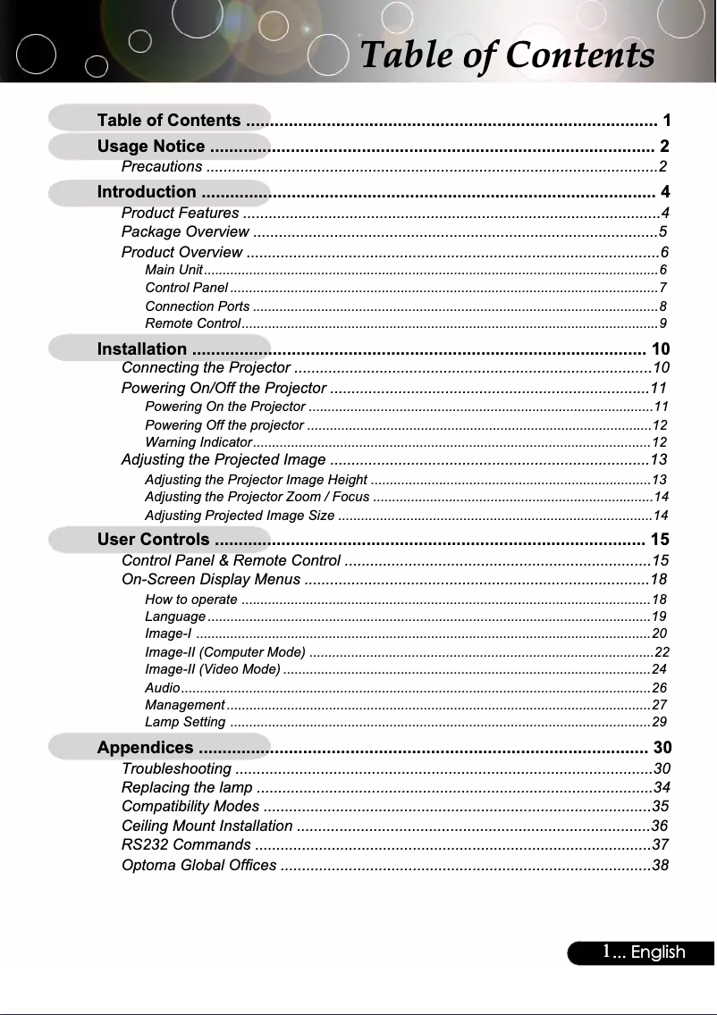 First page image of the manual for TX770