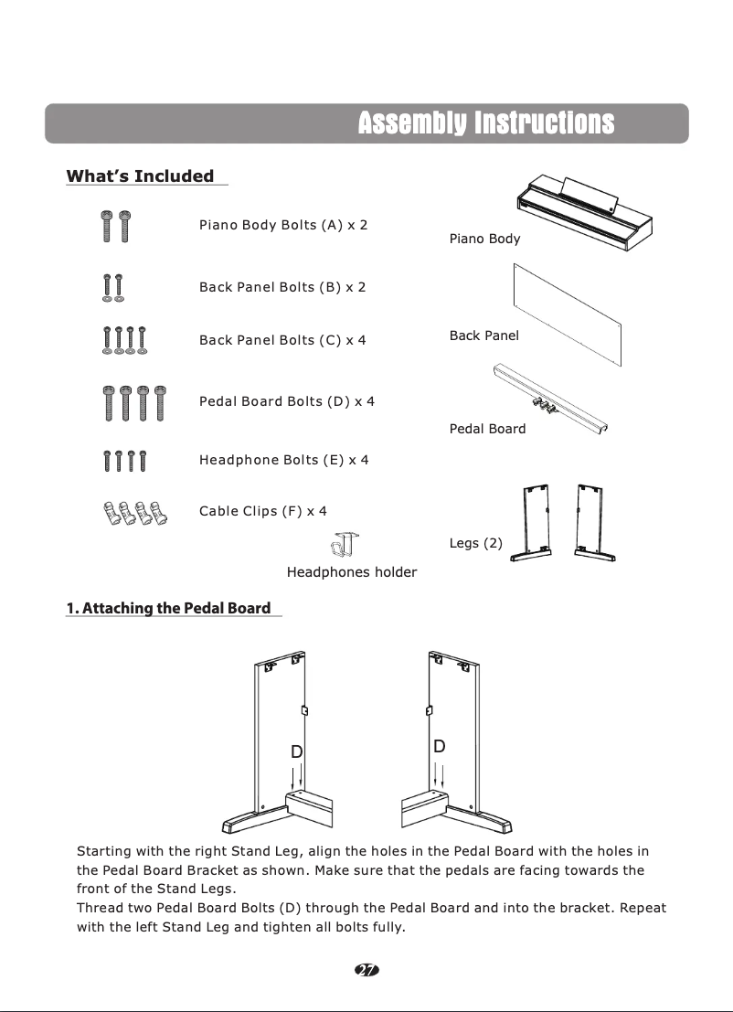 First page image of the manual for CUP M1