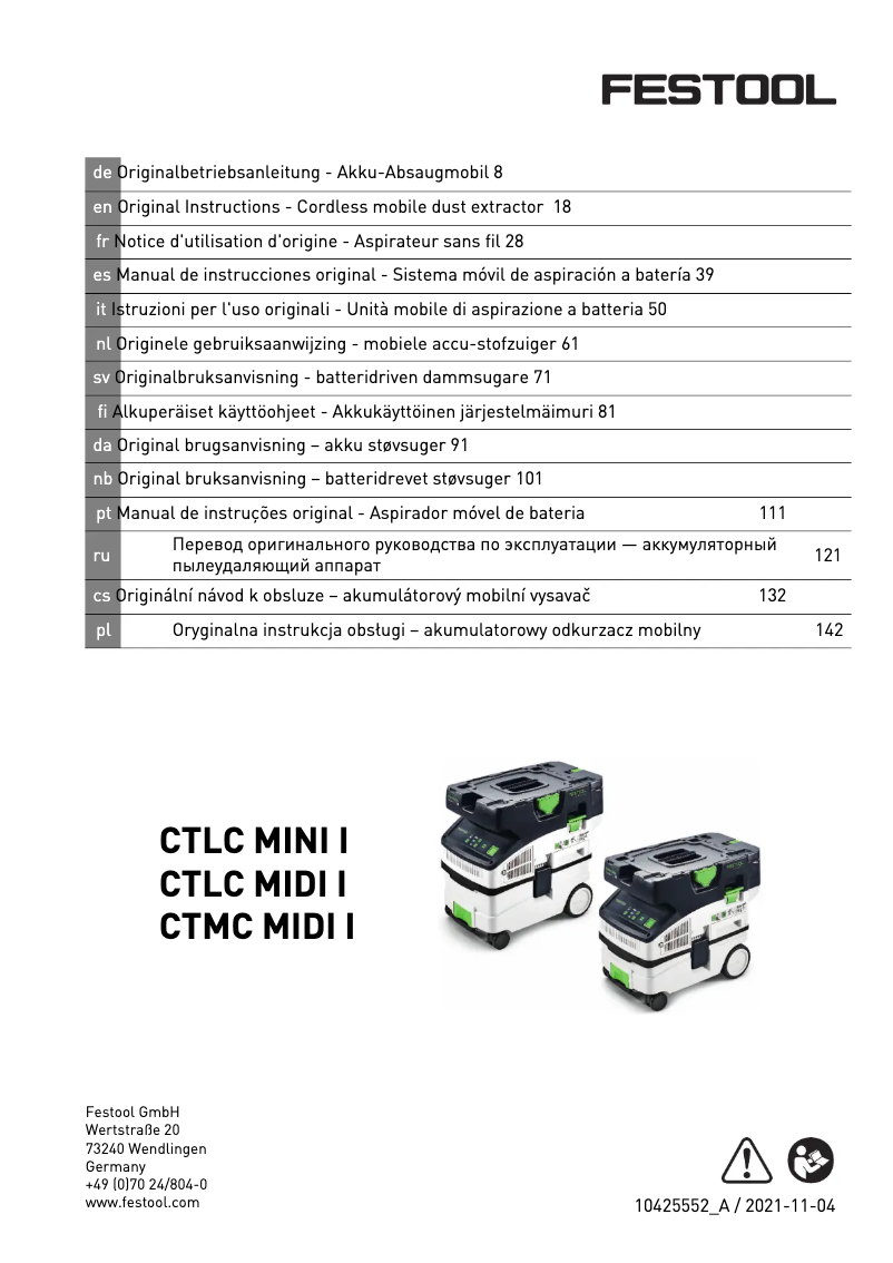 First page image of the manual for CTLC MIDI I