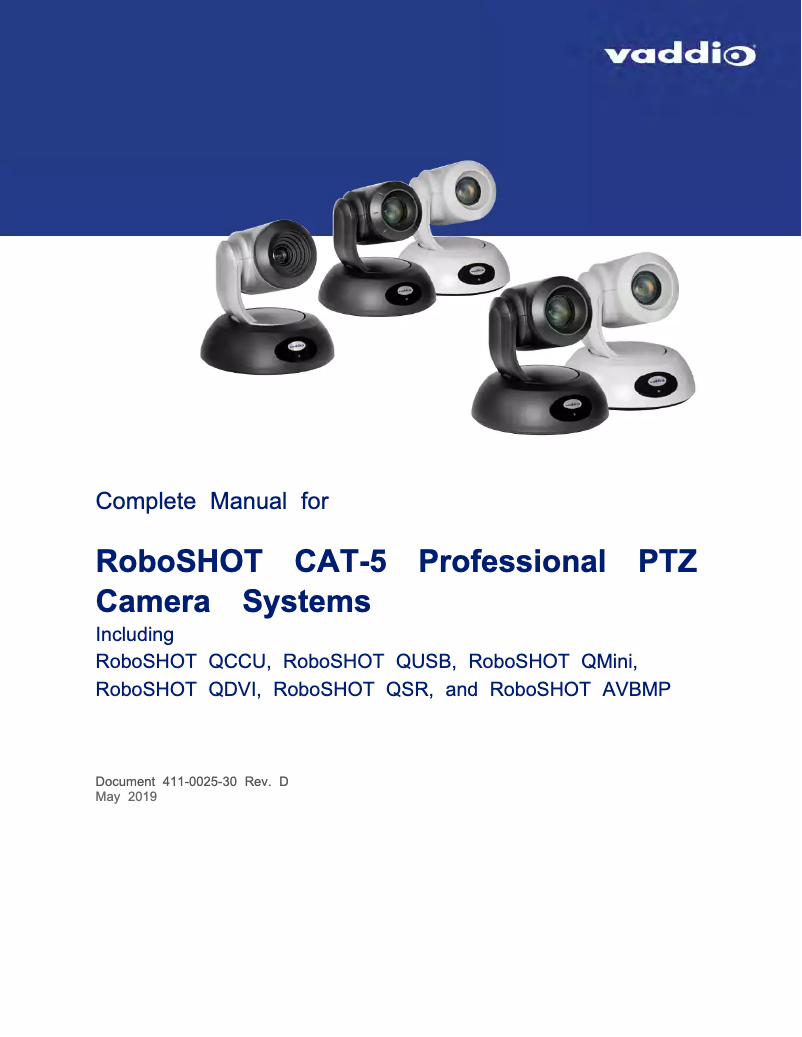 Page 1 of the manual User Manual Vaddio RoboSHOT 12E HDBT