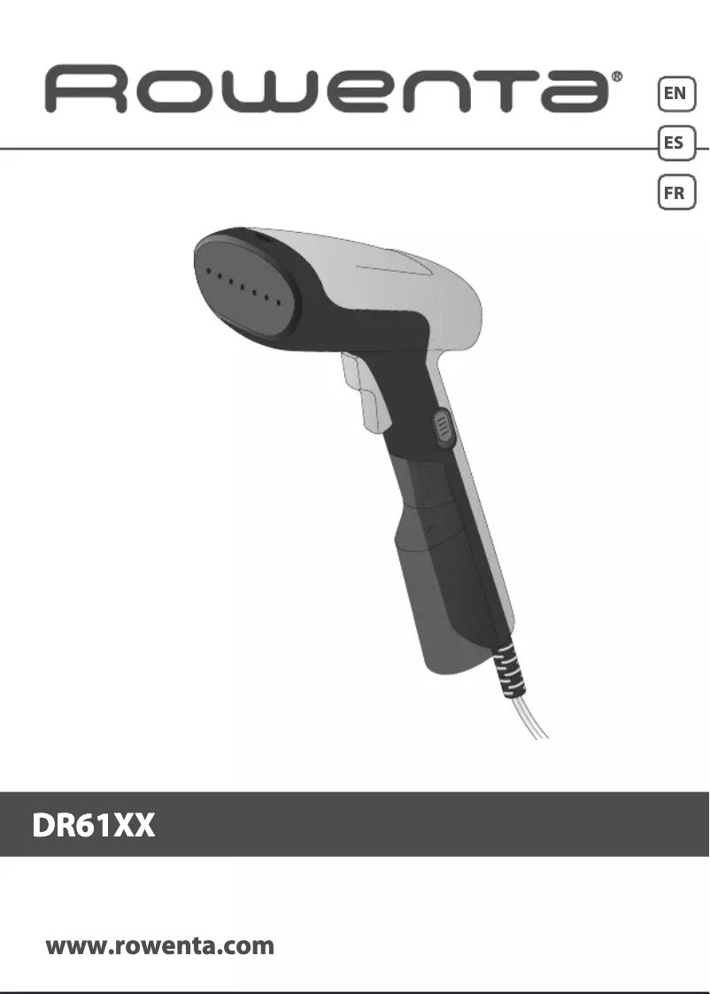 Image de la première page du manuel de l'appareil X-Cel Steam First DR6130