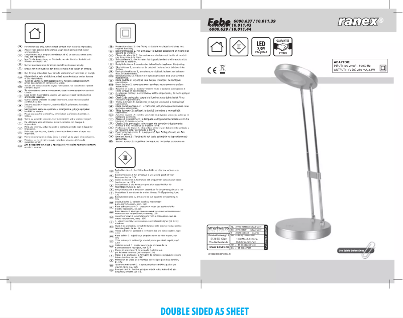 Page 1 of the manual User Manual Ranex Febe