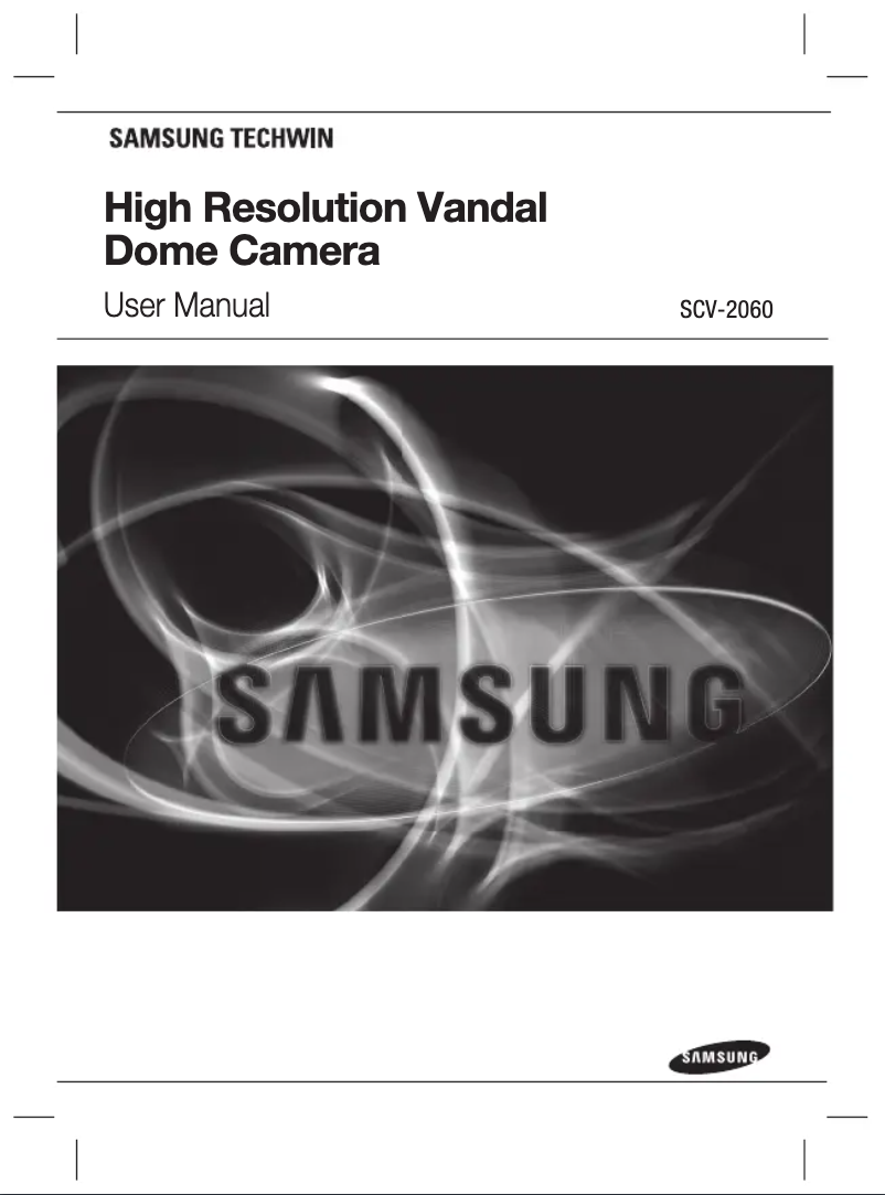 Page 1 of the manual User Manual Samsung SCV-2060