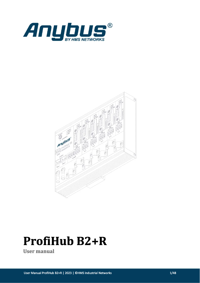 First page image of the manual for ProfiHub B2+R