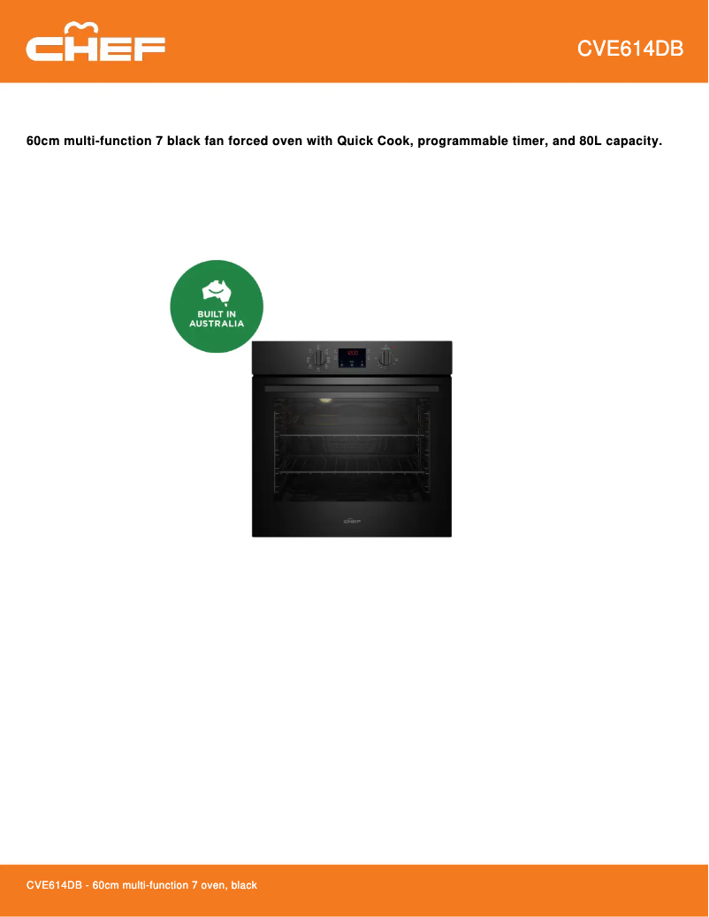 First page image of the manual for CVE614DB
