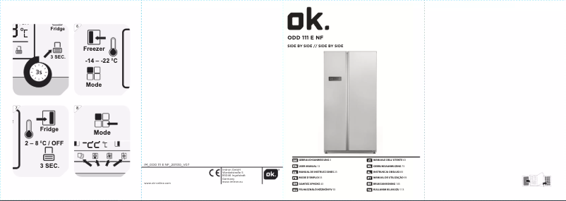 Page 1 of the manual User Manual OK ODD 111 NF