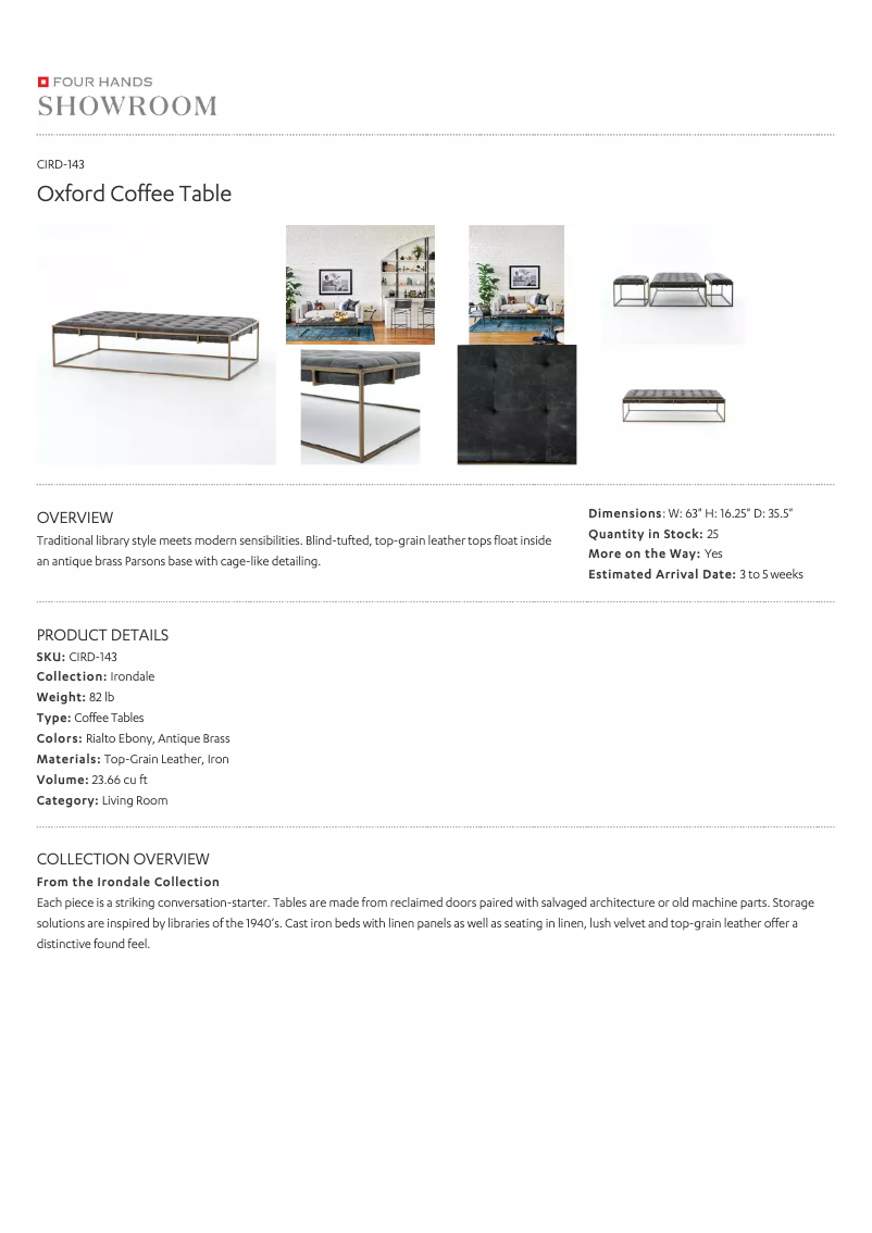 Page 1 of the manual User Manual Four Hands CIRD-143