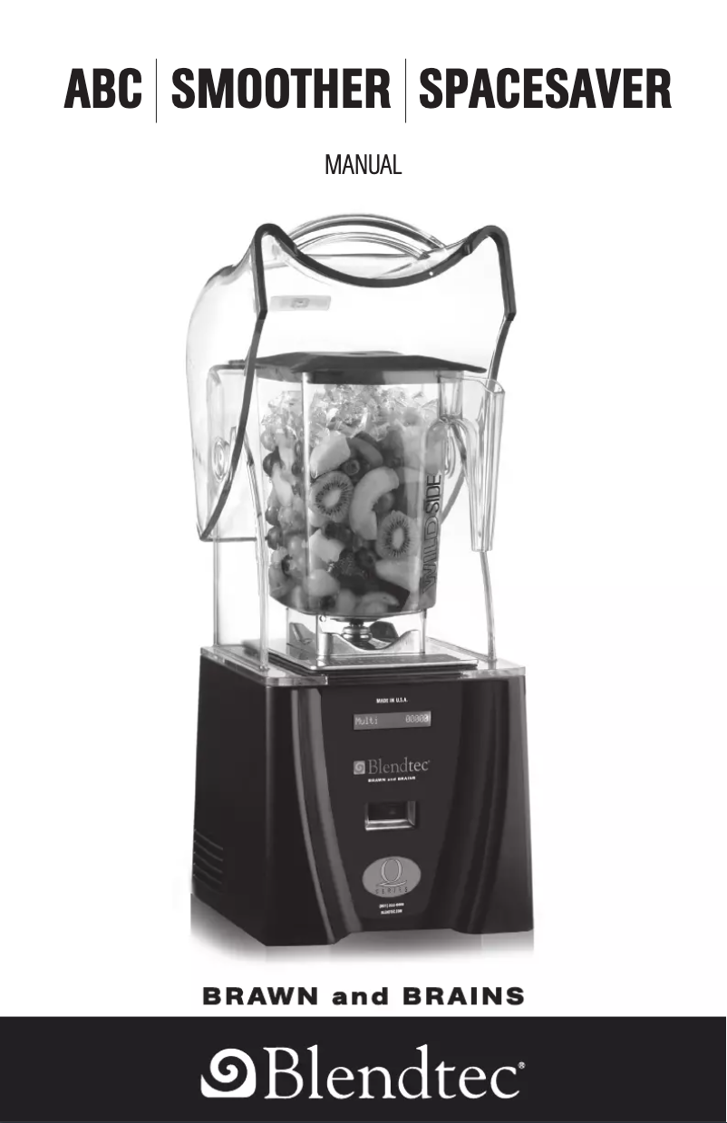 Image de la première page du manuel de l'appareil Q-Series