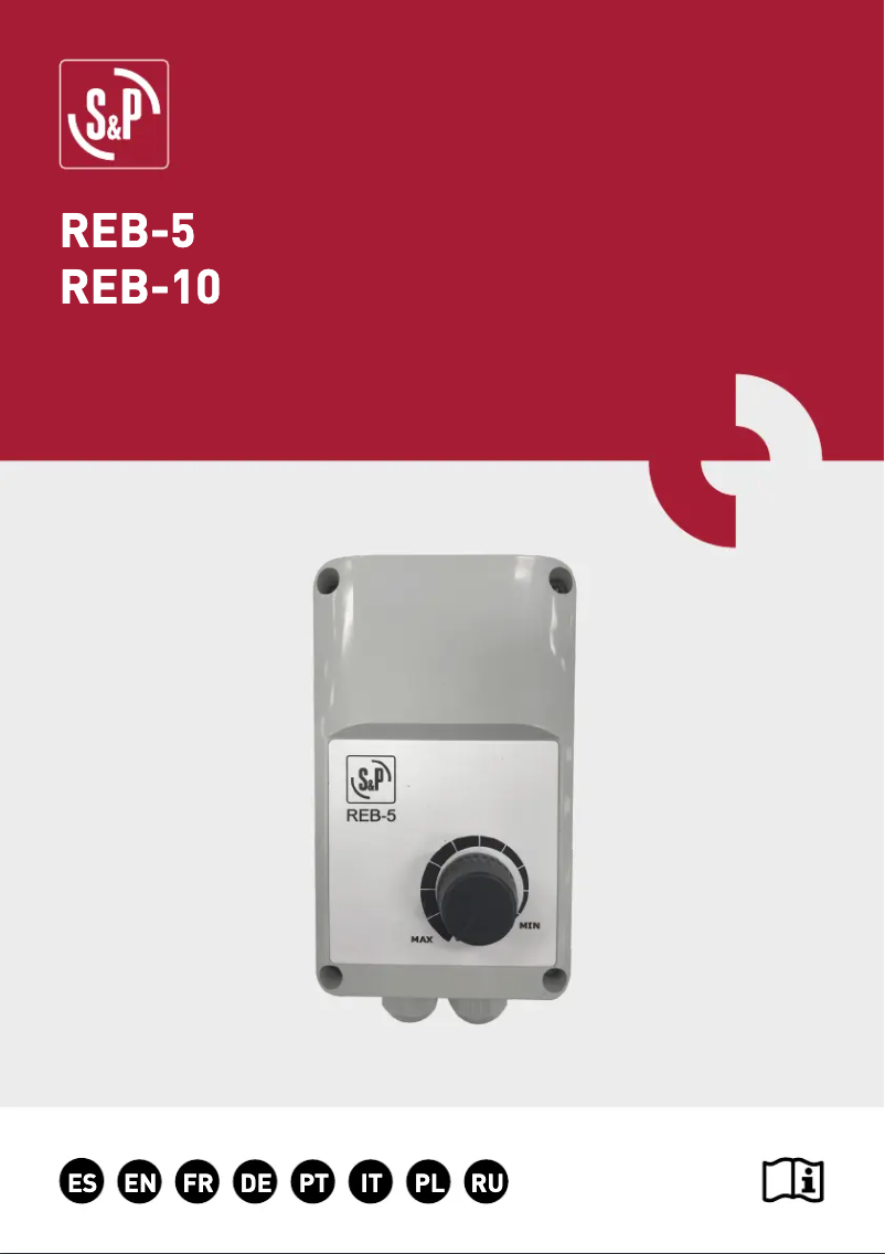 Page 1 of the manual User Manual Soler & Palau REB-5