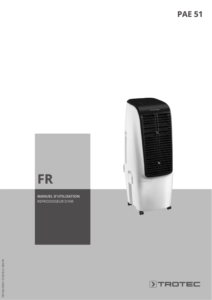 First page image of the manual for PAE 51 in