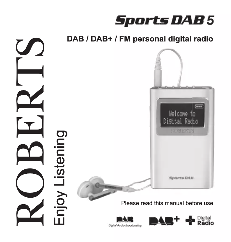 First page image of the manual for Sports DAB 5
